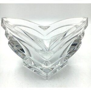 Mikasa Art Deco Heavy Crystal Votive Candle Holder Germany
